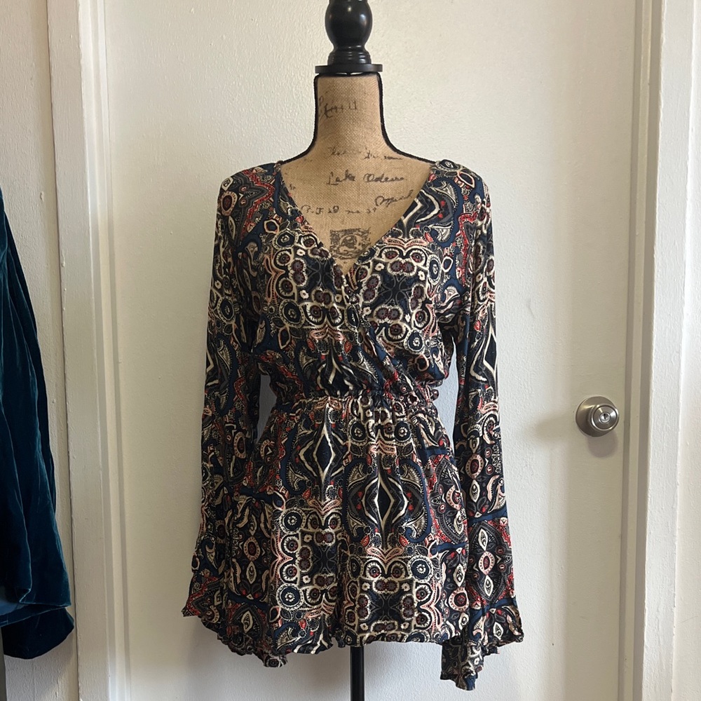 Abercrombie & Fitch printed romper